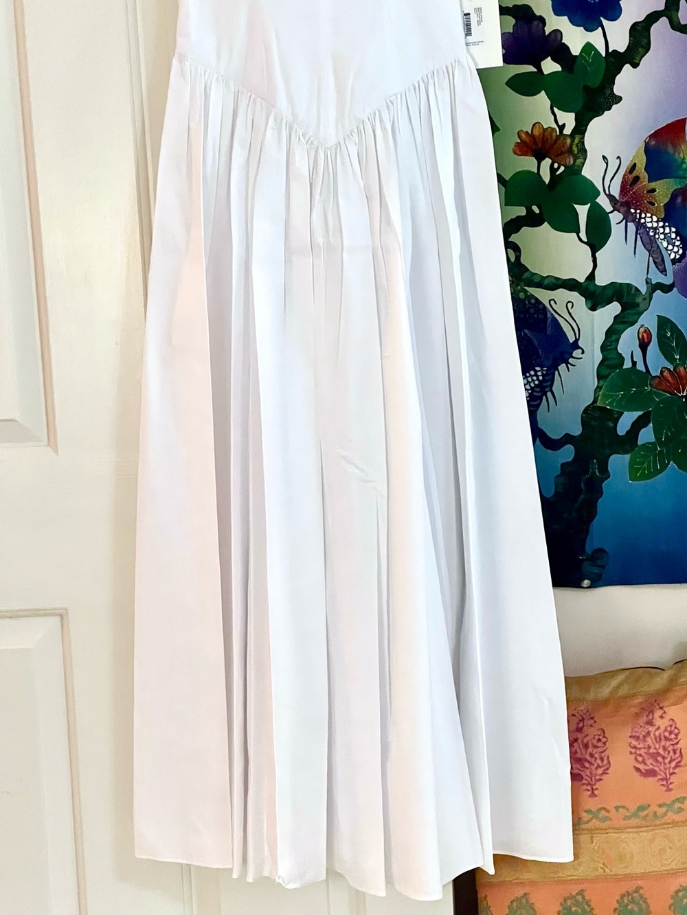 NWT Staud Dena Midi Dress White - Picture 13 of 16